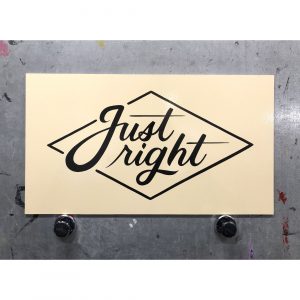 Just Right Store Sign