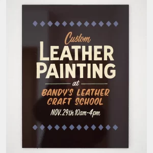 Custom Leather Painting